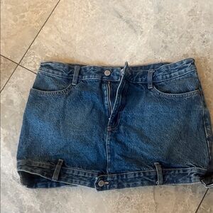Zara Blue Denim Mini Skirt